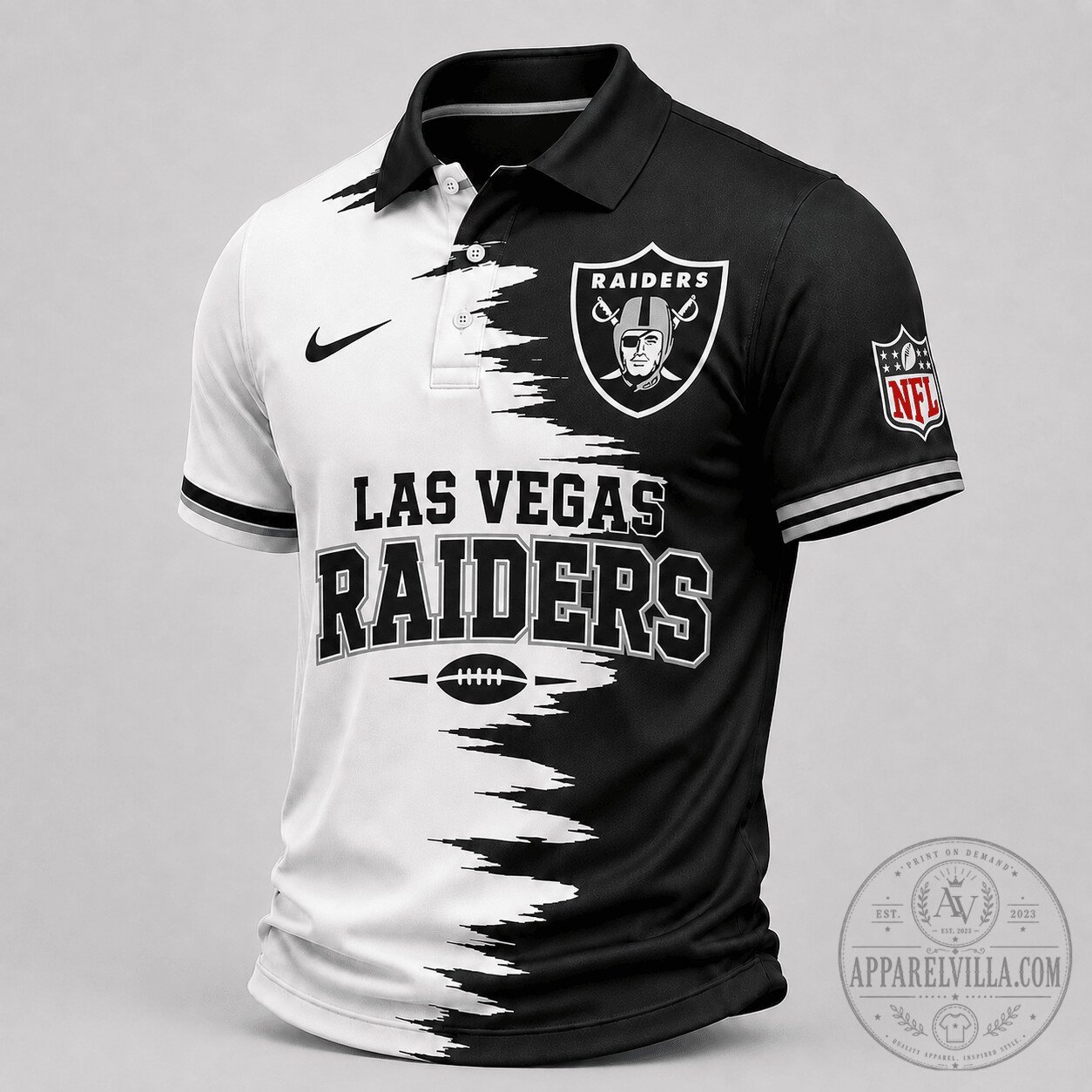 Las Vegas Raiders | Premium NFL Game Day Split Color Polo TD