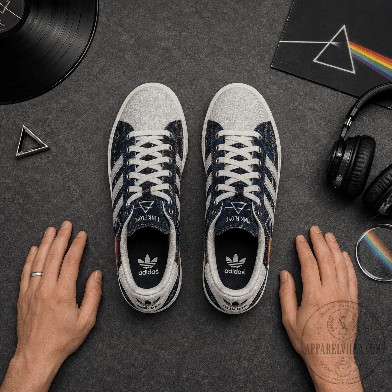Pink Floyd Dark Side of the Moon Album Cover Casual Shoes 8 Pink Floyd Dark Side of the Moon Album Cover Casual Shoes