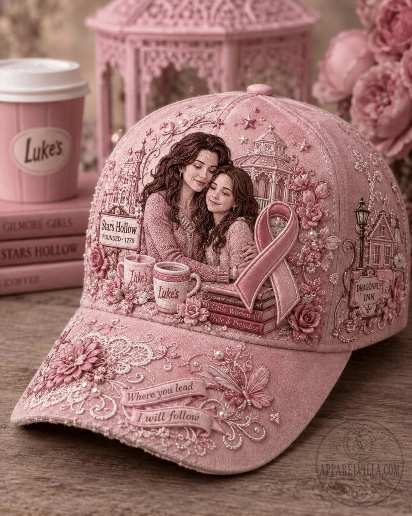Gilmore Girls Stars Hollow Dragonfly Inn Pink Ribbon Embroidered Cap Hat 28 Gilmore Girls Stars Hollow Dragonfly Inn Pink Ribbon Embroidered Cap Hat