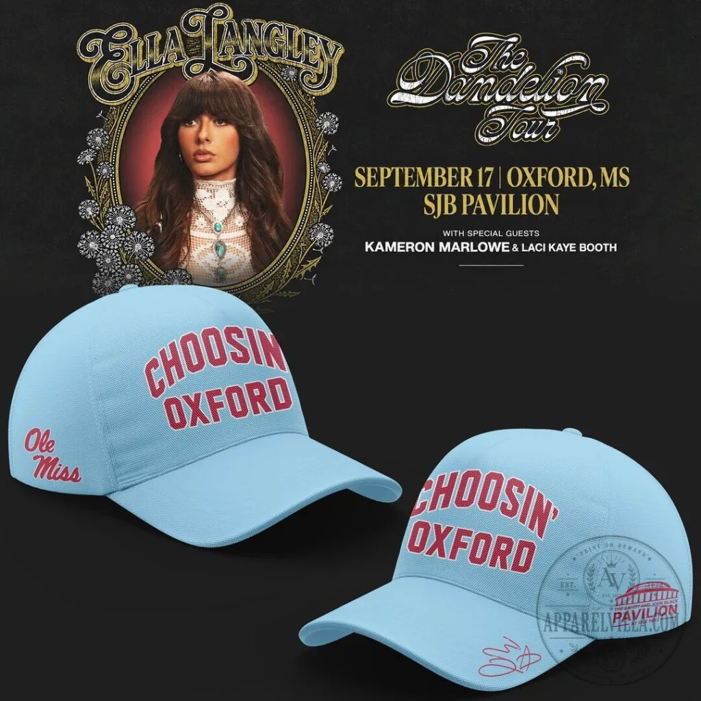 Ella Langley Choosin' Oxford Ole Miss Rebels Baseball Cap Hat