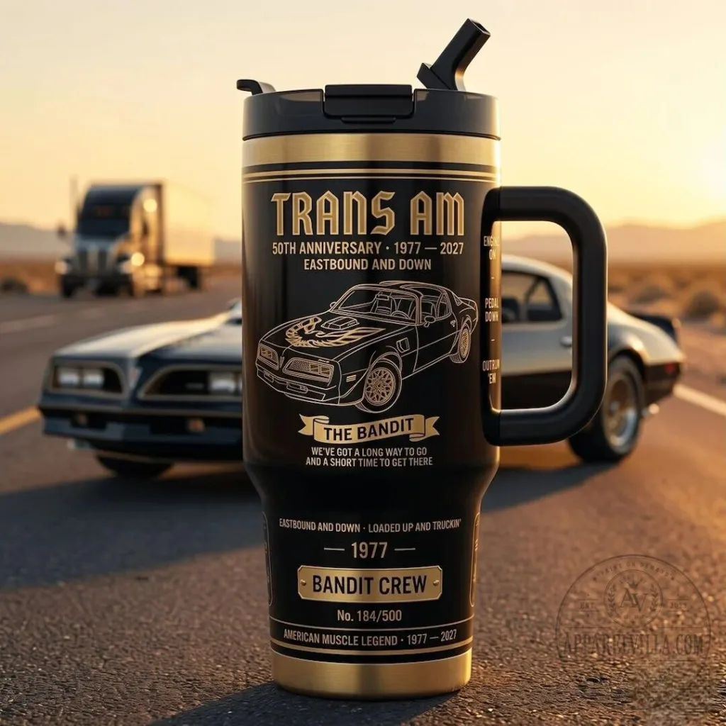 Trans Am 50th Anniversary The Bandit Crew Stainless Steel Tumbler