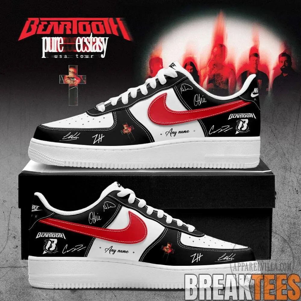 Beartooth Pure Ecstasy World Tour 2026 Signature Custom Air Force 1 Shoes