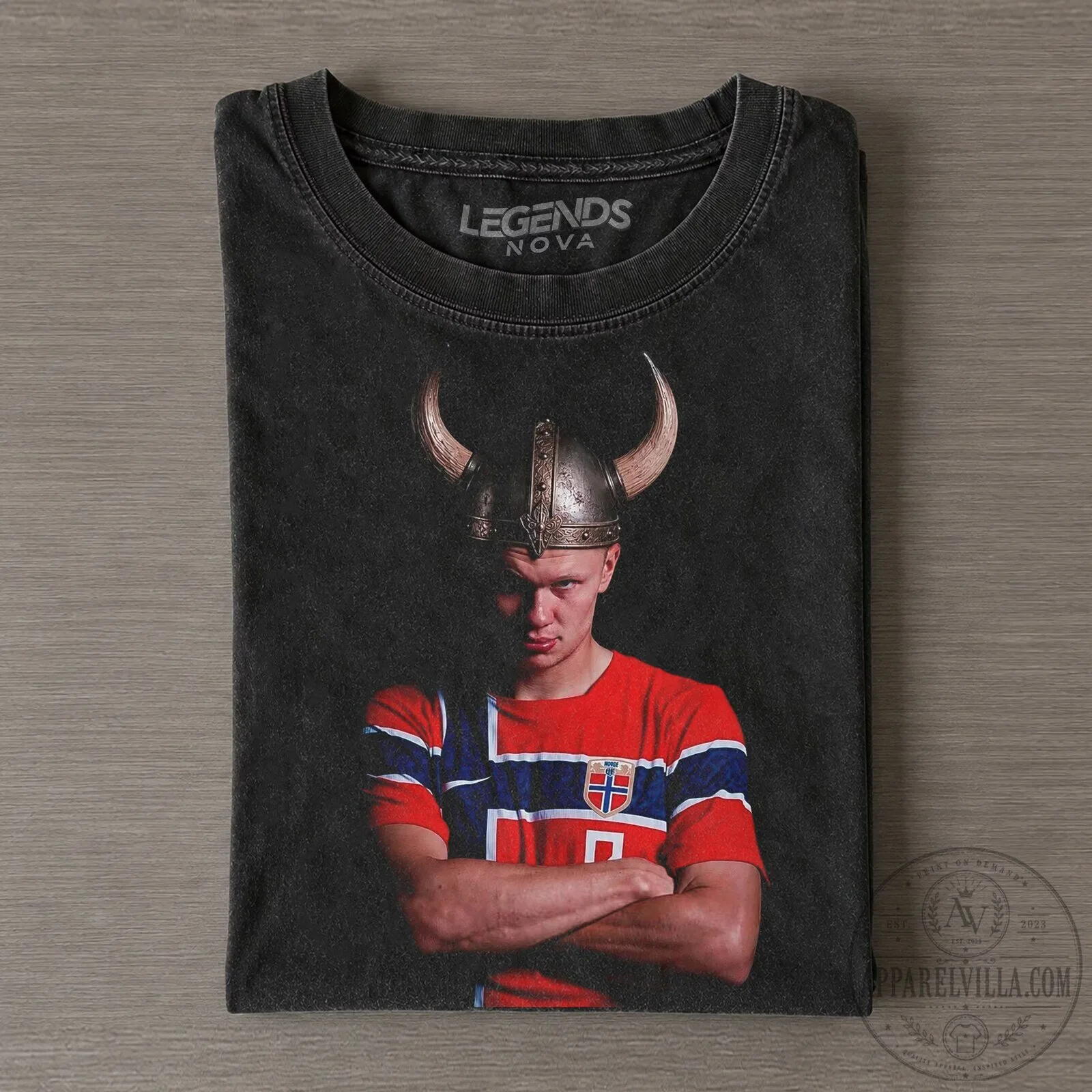 Erling Haaland Norway Viking Football Player Graphic T-Shirt
