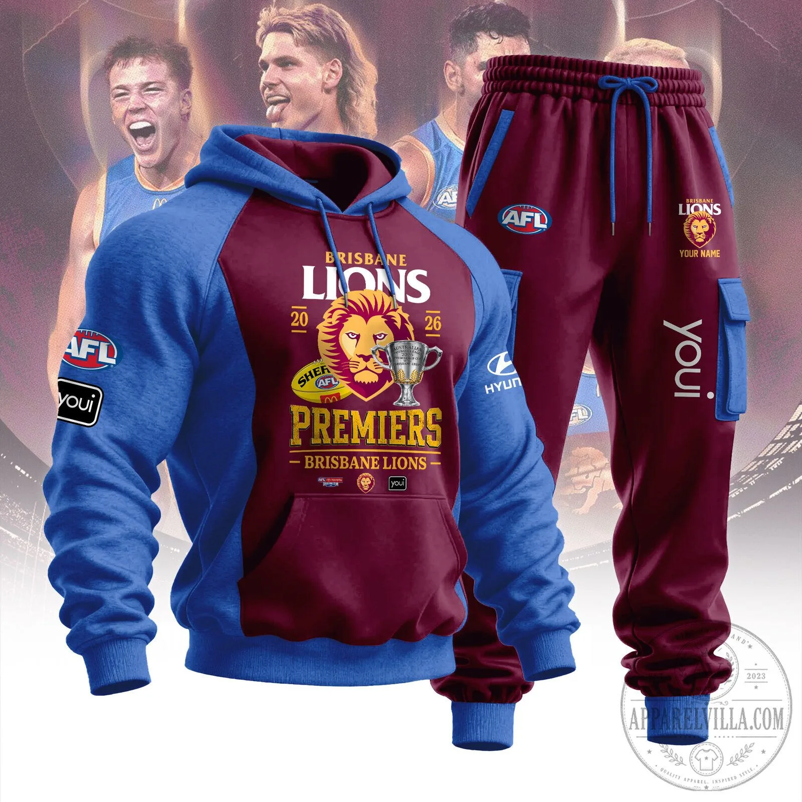 2026 Hoodie for Brisbane Lions AFL Champions