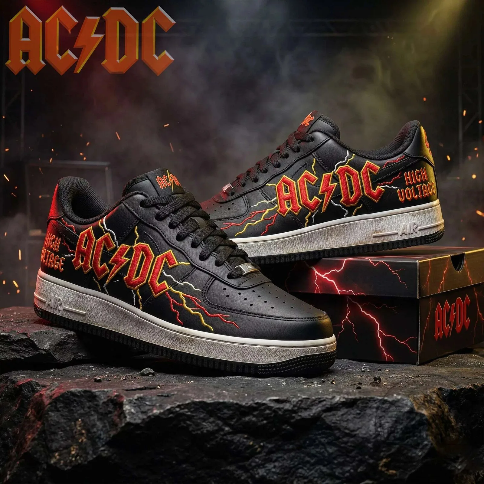 AC/DC High Voltage Rock Band Fan Shoes