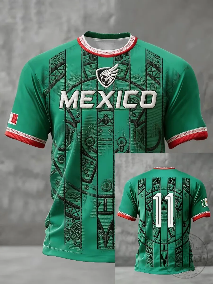 Mexico Soccer National Team Green Football Jersey