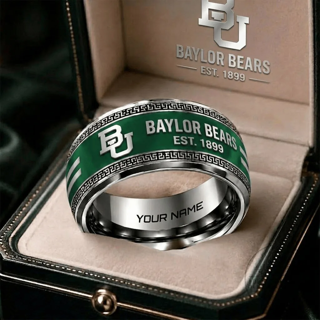 Baylor Bears NCAA Personalized Engraved Ring for Men and Women