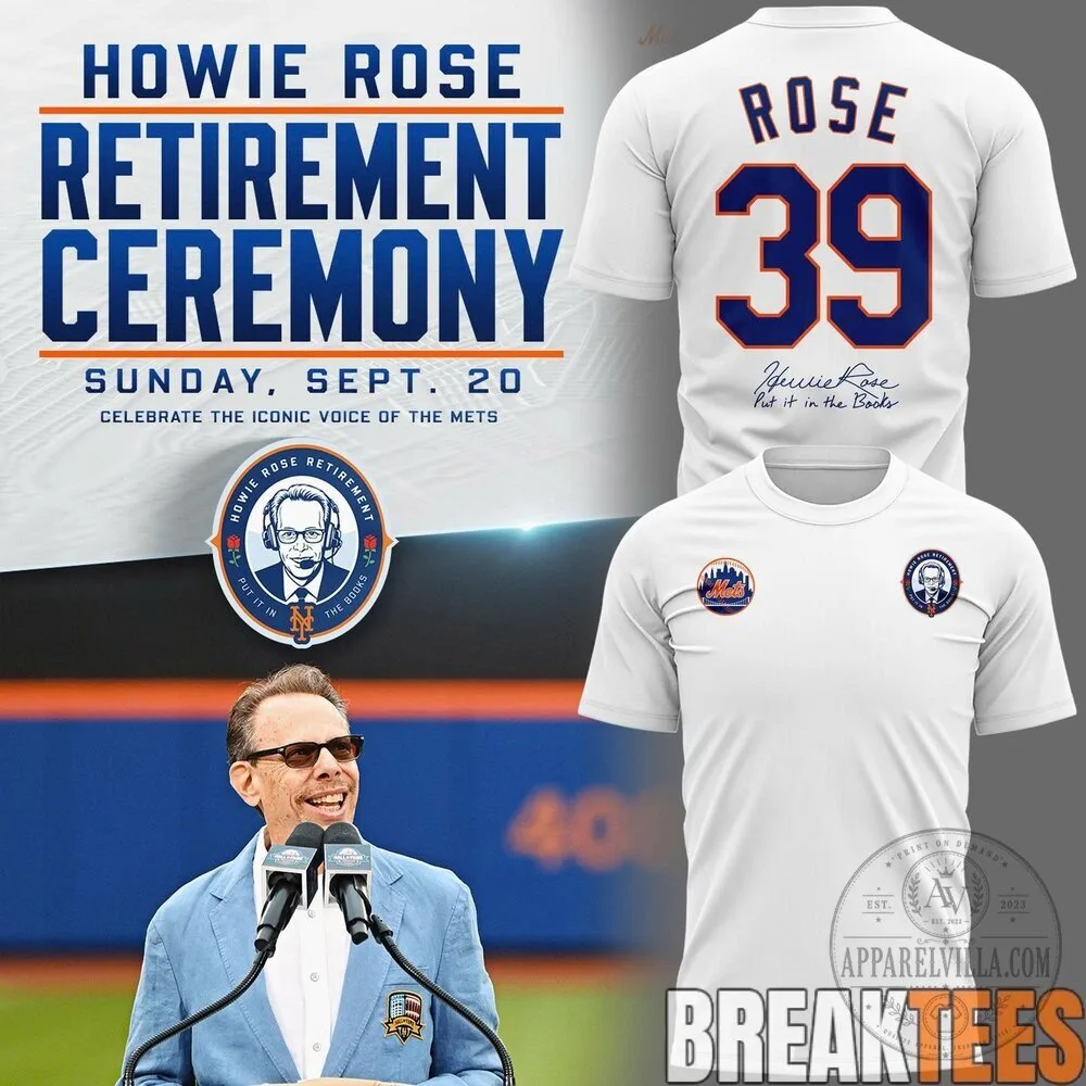 New York Mets Fan T-Shirt for Howie Rose Retirement Celebration
