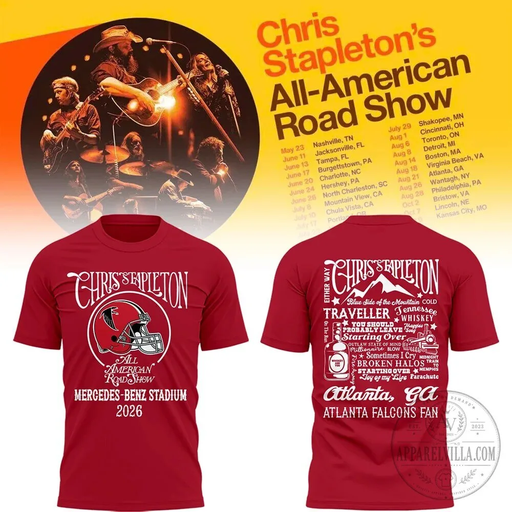 Atlanta Falcons Fan T-Shirt for Chris Stapleton's All American Road Show