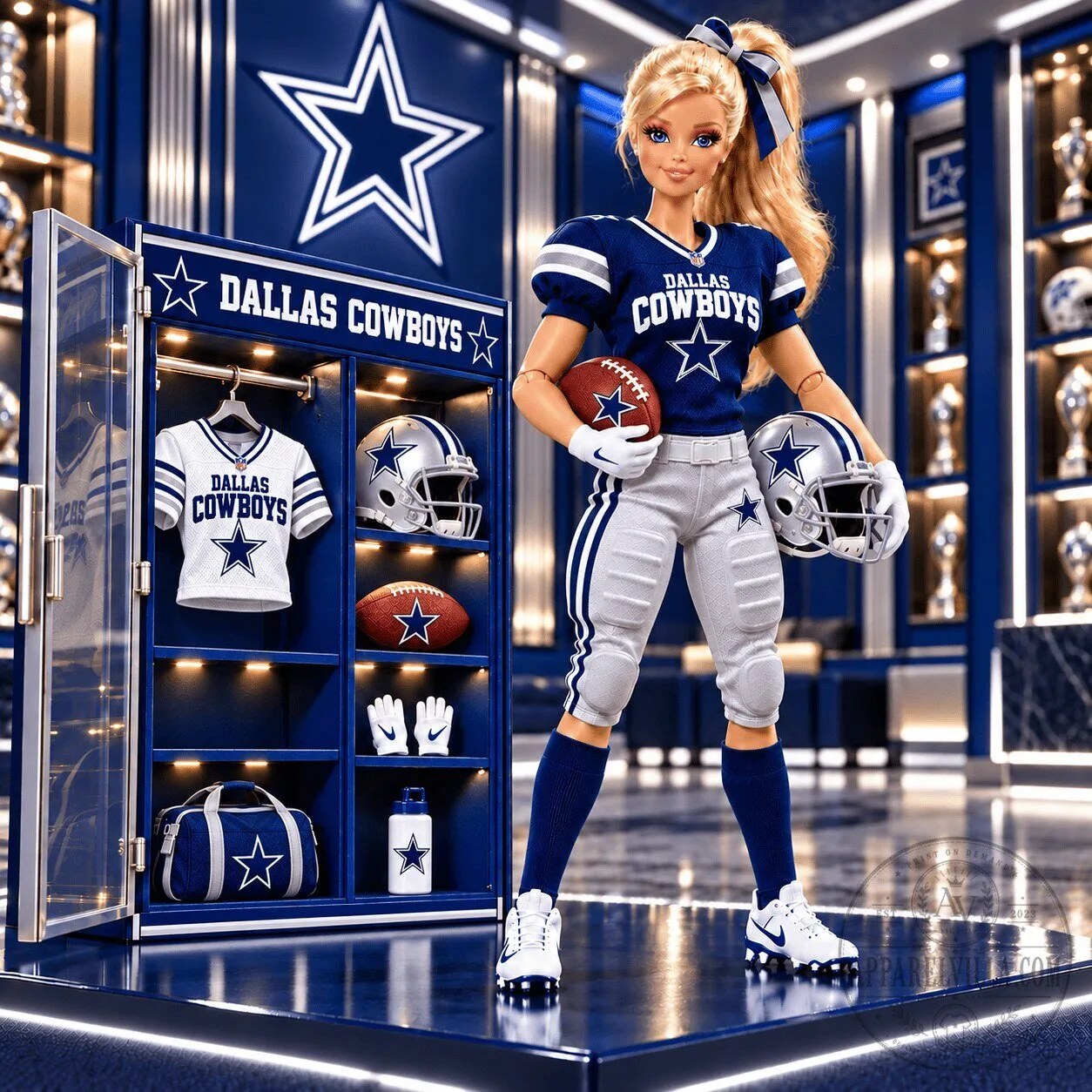 Dallas Cowboys Barbie Doll NFL Football Collectible Figure