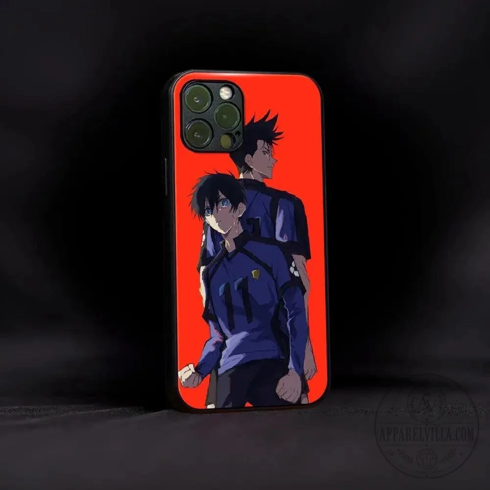 Blue Lock Isagi Yoichi and Itoshi Rin Anime Manga Character Phone Case