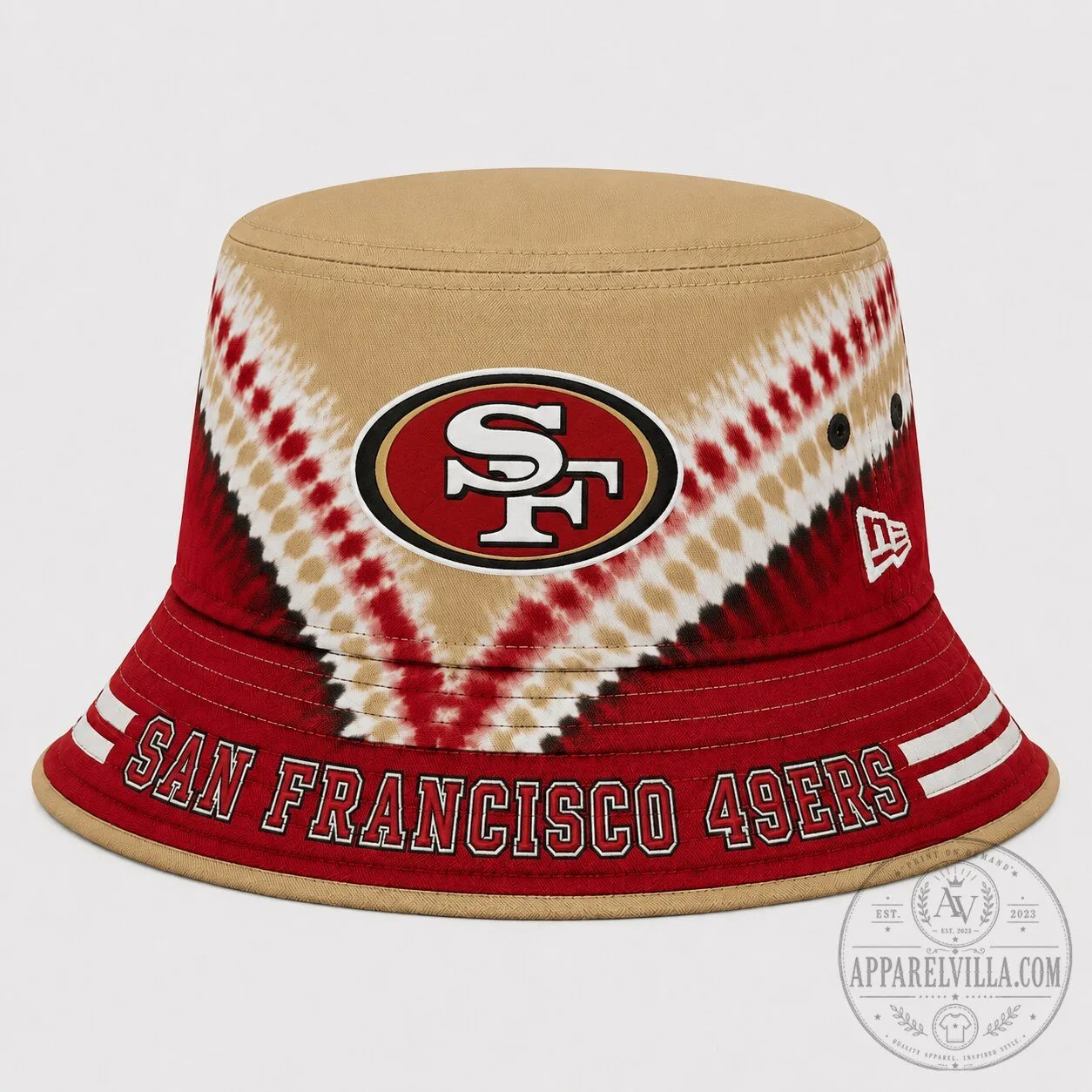 San Francisco 49ers Tie Dye Bucket Hat NFL Football Fan Apparel