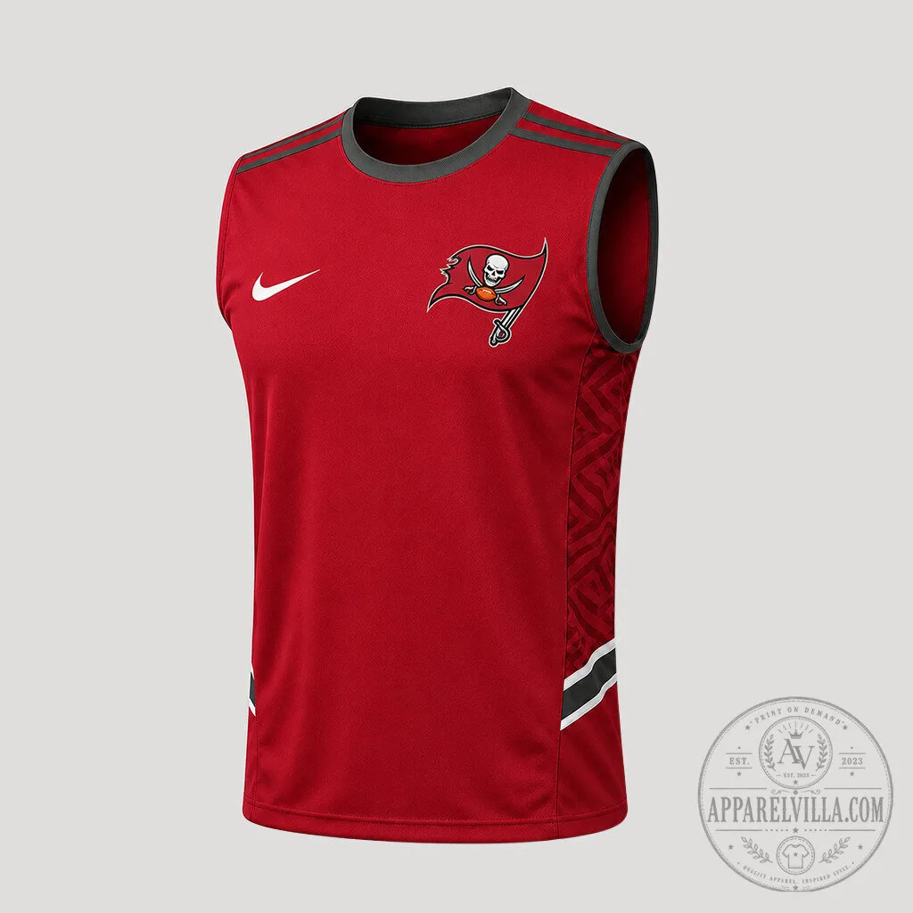 Tampa Bay Buccaneers NFL Football Team Red Sleeveless Performance Tank Top 2 Tampa Bay Buccaneers NFL Football Team Red Sleeveless Performance Tank Top