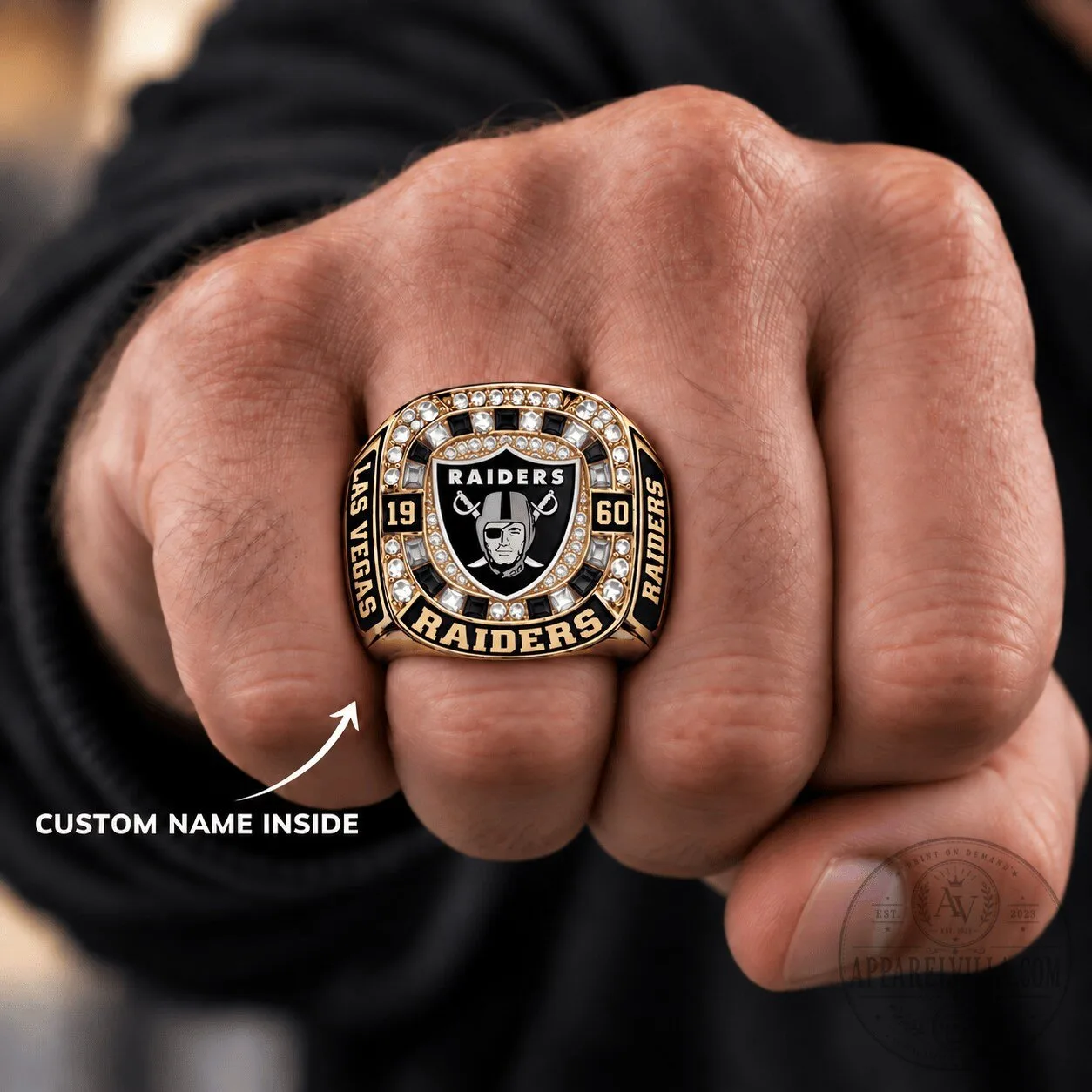 Las Vegas Raiders NFL Football Team 1960 Commemorative Championship Ring