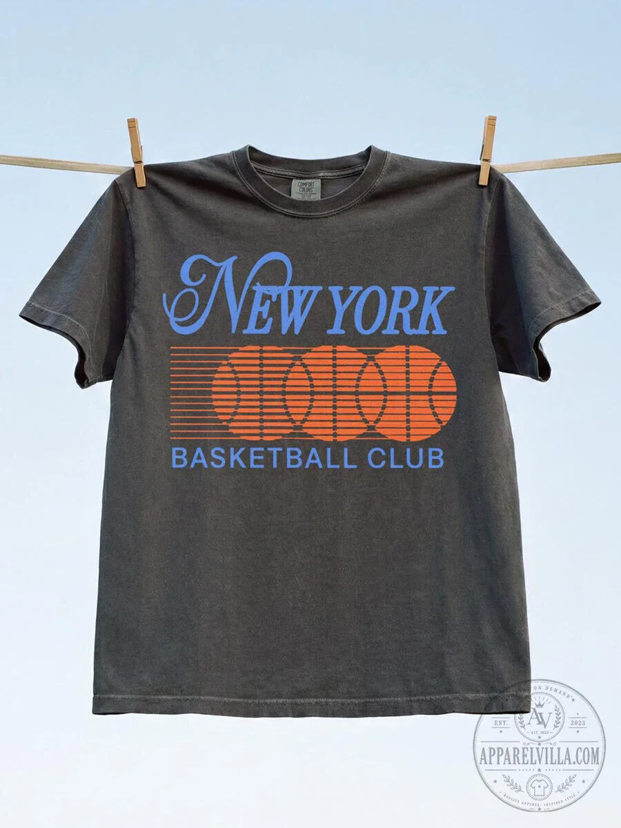 New York Basketball Club Fan Shirt Classic Graphic T-Shirt