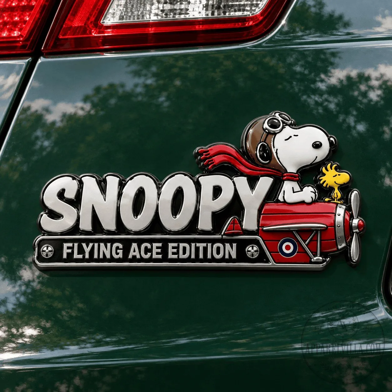 Snoopy Flying Ace Edition Car Emblem Badge Decal Sticker