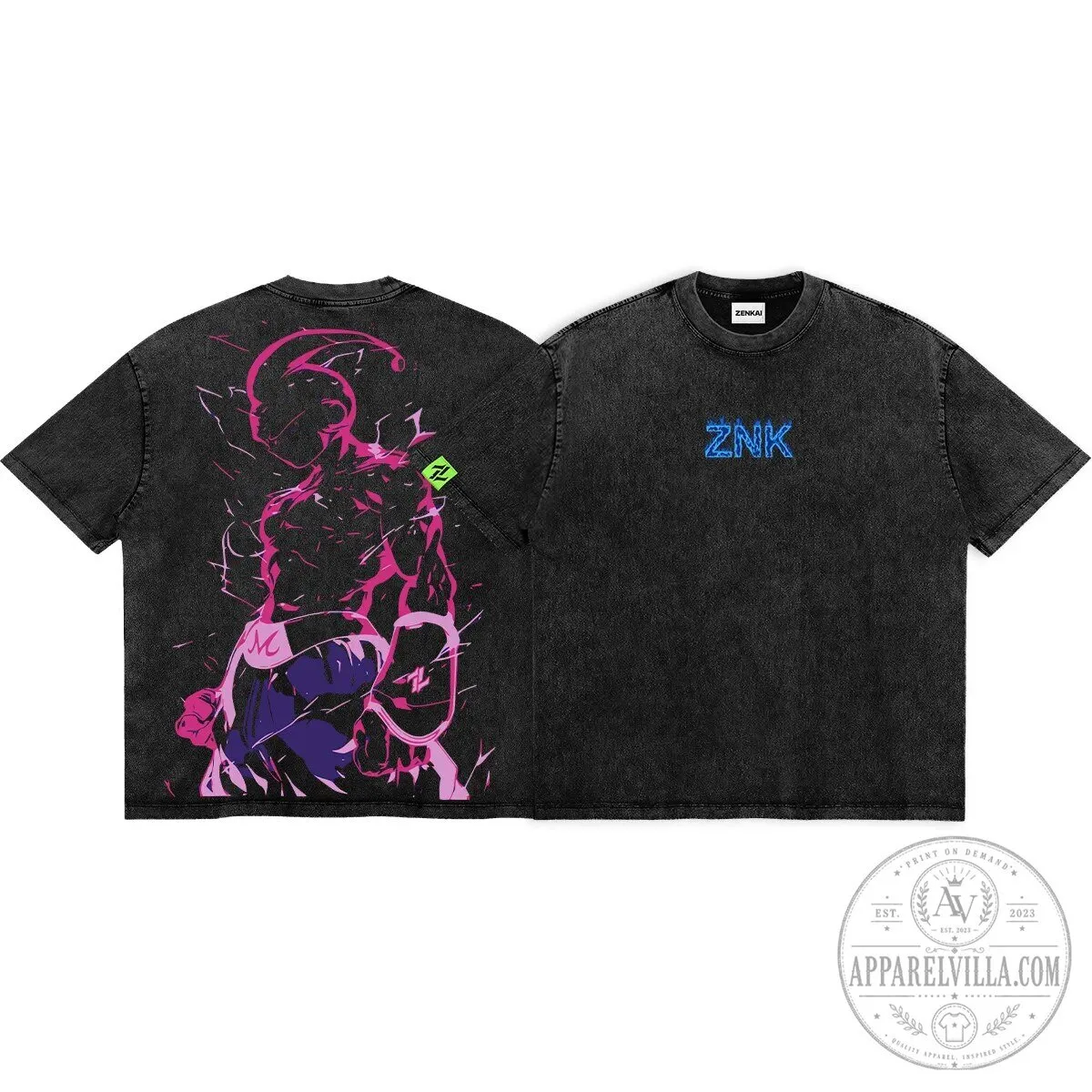 Majin Buu Pure Chaos Reckoning Dragon Ball Z Anime Graphic T-Shirt