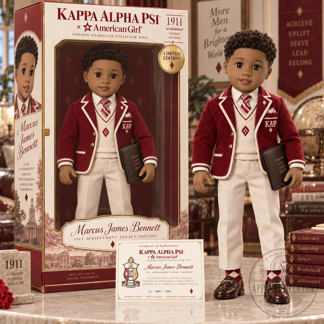 Kappa Alpha Psi American Girl Marcus James Bennett Collector Doll