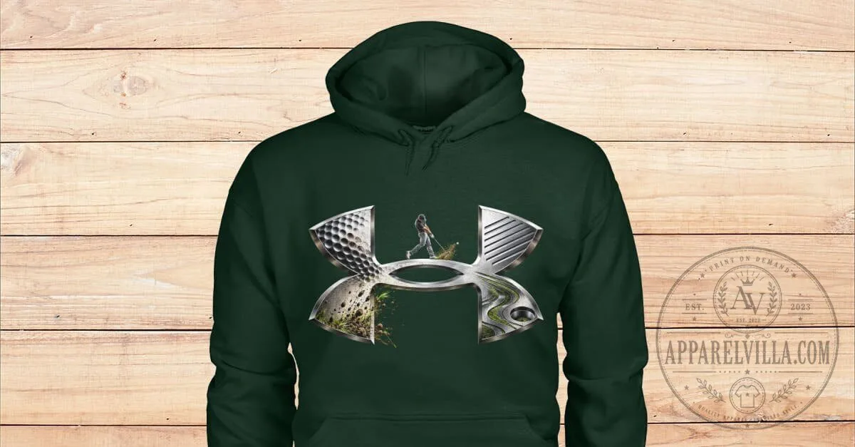 Under Armour Golf Limited Edition Green Hoodie with Golfer Design