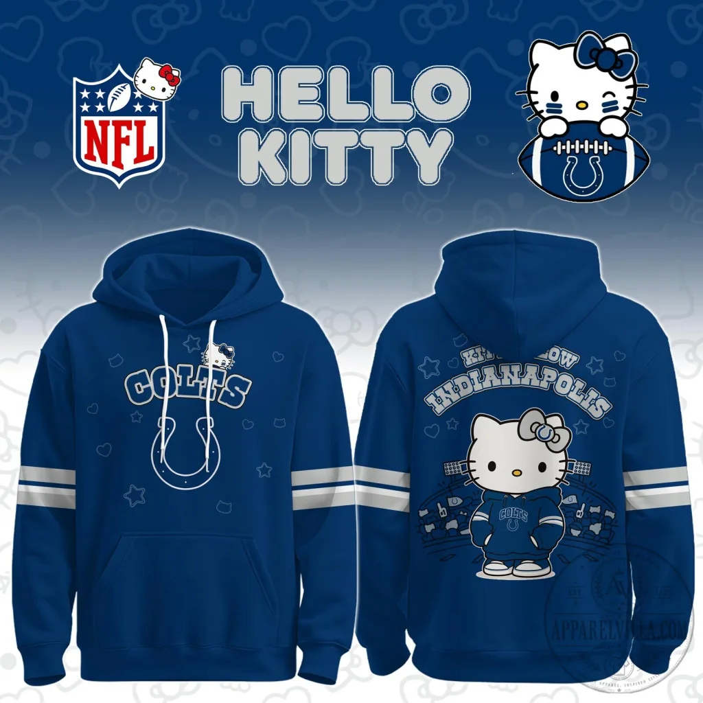 Hello Kitty Indianapolis Colts National Football League Hoodie