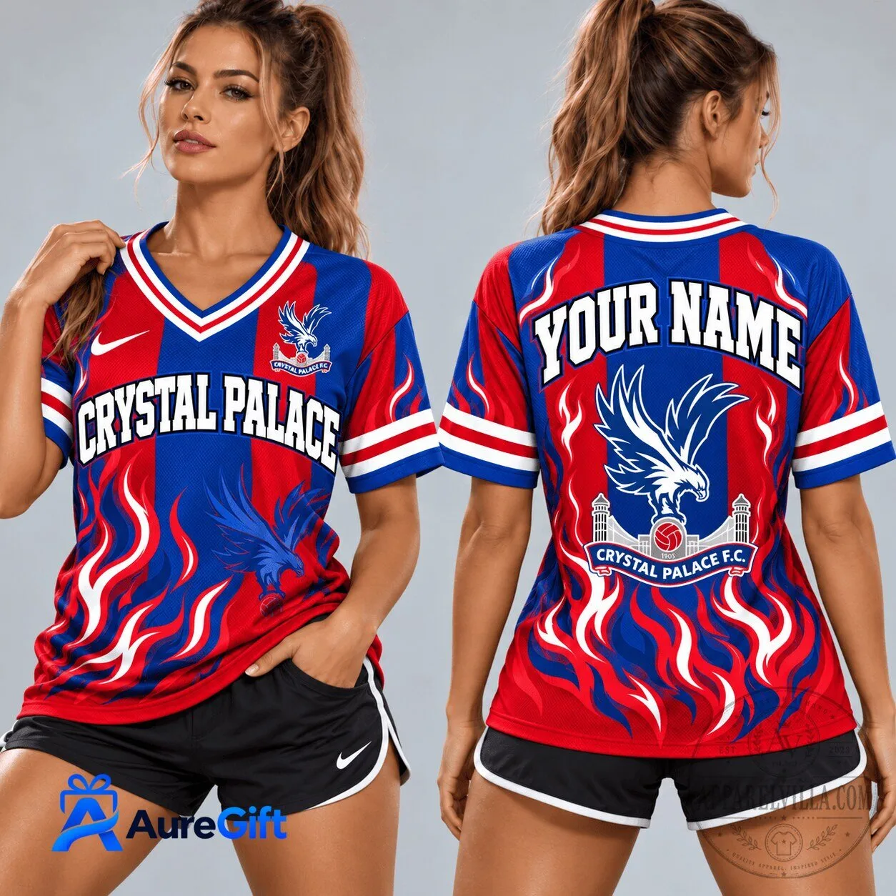 Crystal Palace Football Club Personalized V-Neck Jersey
