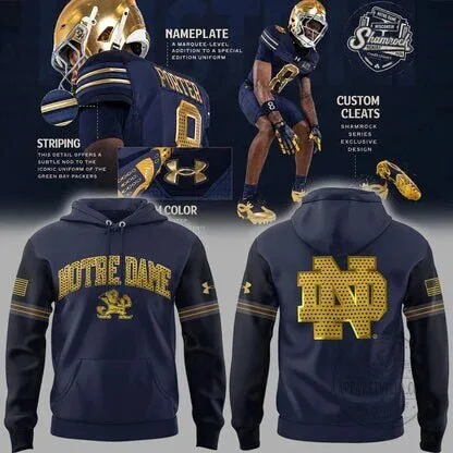 Notre Dame Fighting Irish Football Shamrock Series 2026 Hoodie
