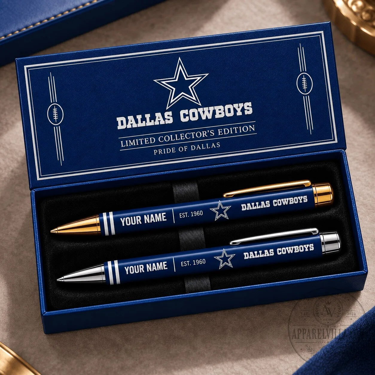 Dallas Cowboys Personalized Ballpoint Pen Set - Limited Collector's Edition 2 Dallas Cowboys Personalized Ballpoint Pen Set - Limited Collector's Edition