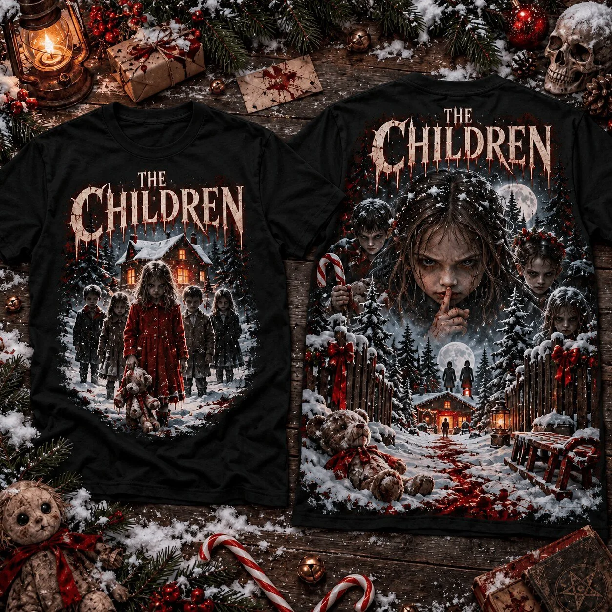 The Children Horror Movie Christmas Graphic T-Shirt