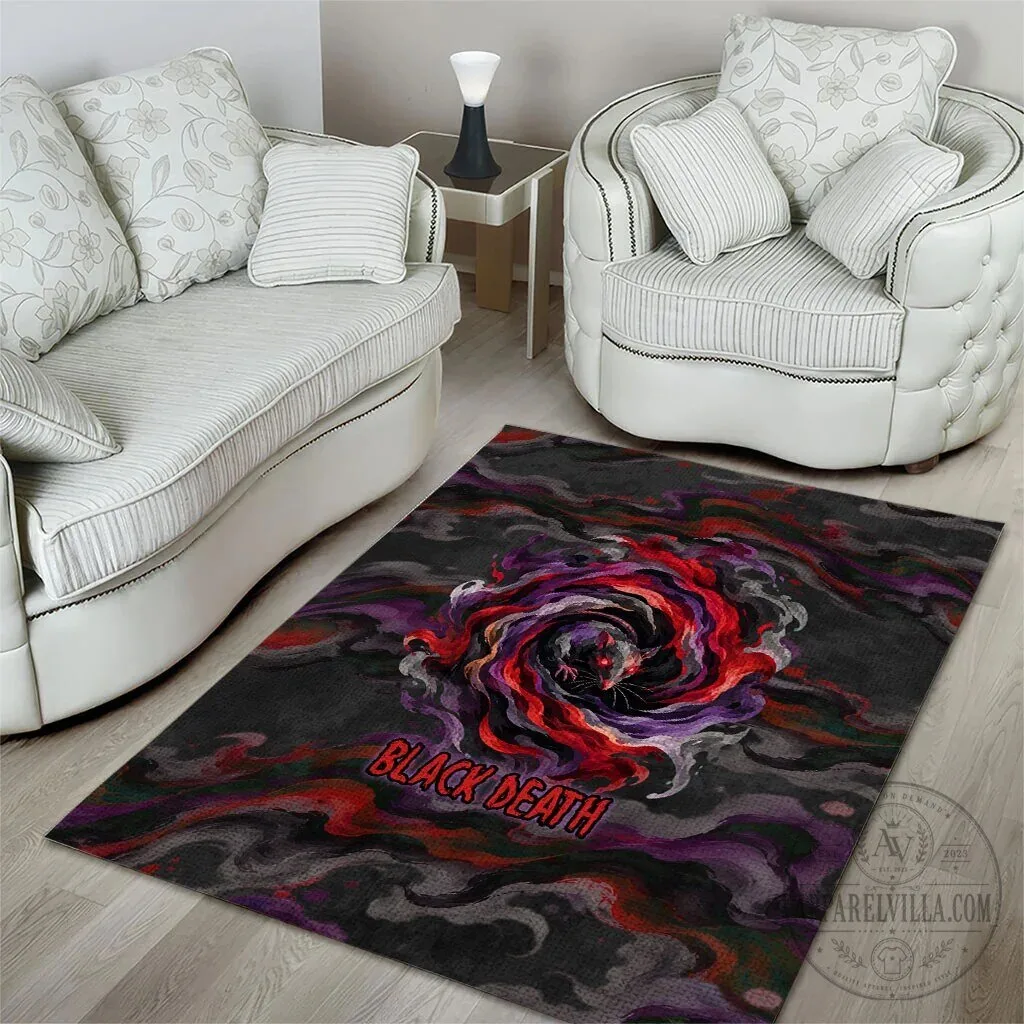 Black Death Plague Doctor Rat Horror Gothic Fantasy Area Rug 12 Black Death Plague Doctor Rat Horror Gothic Fantasy Area Rug