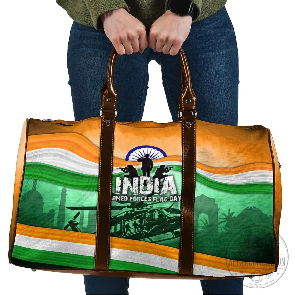 India Armed Forces Flag Day Travel Bag Patriotic Indian Military Supporting Our Heroes