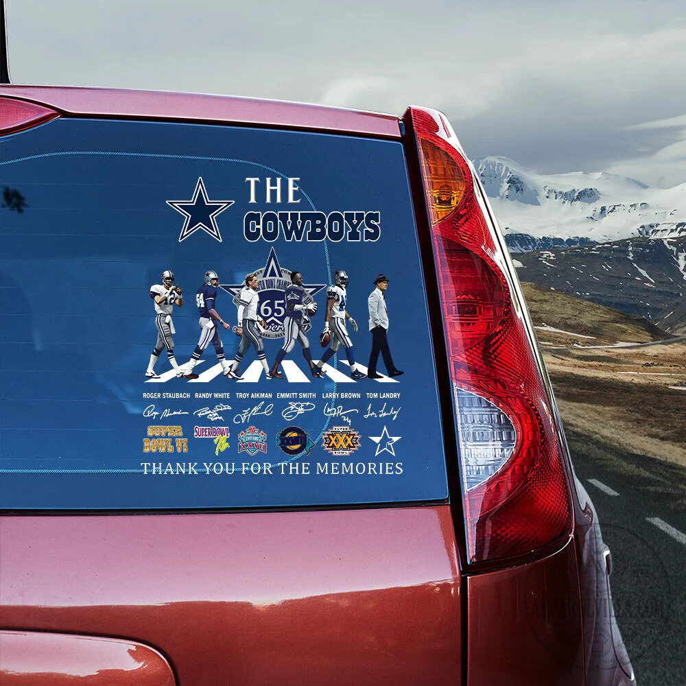 Dallas Cowboys Abbey Road Super Bowl Champions Car Sticker Decal