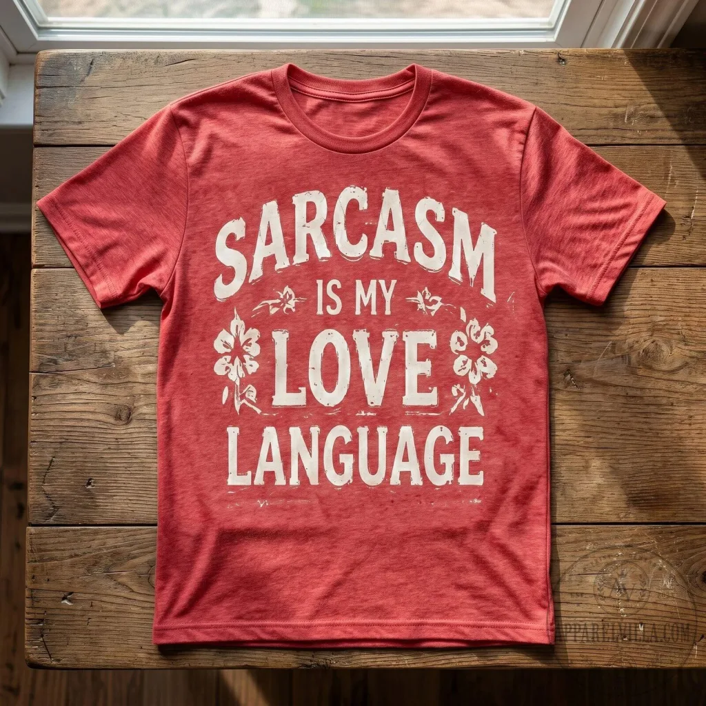 Funny Vintage Graphic T-Shirt Featuring 'Sarcasm Is My Love Language