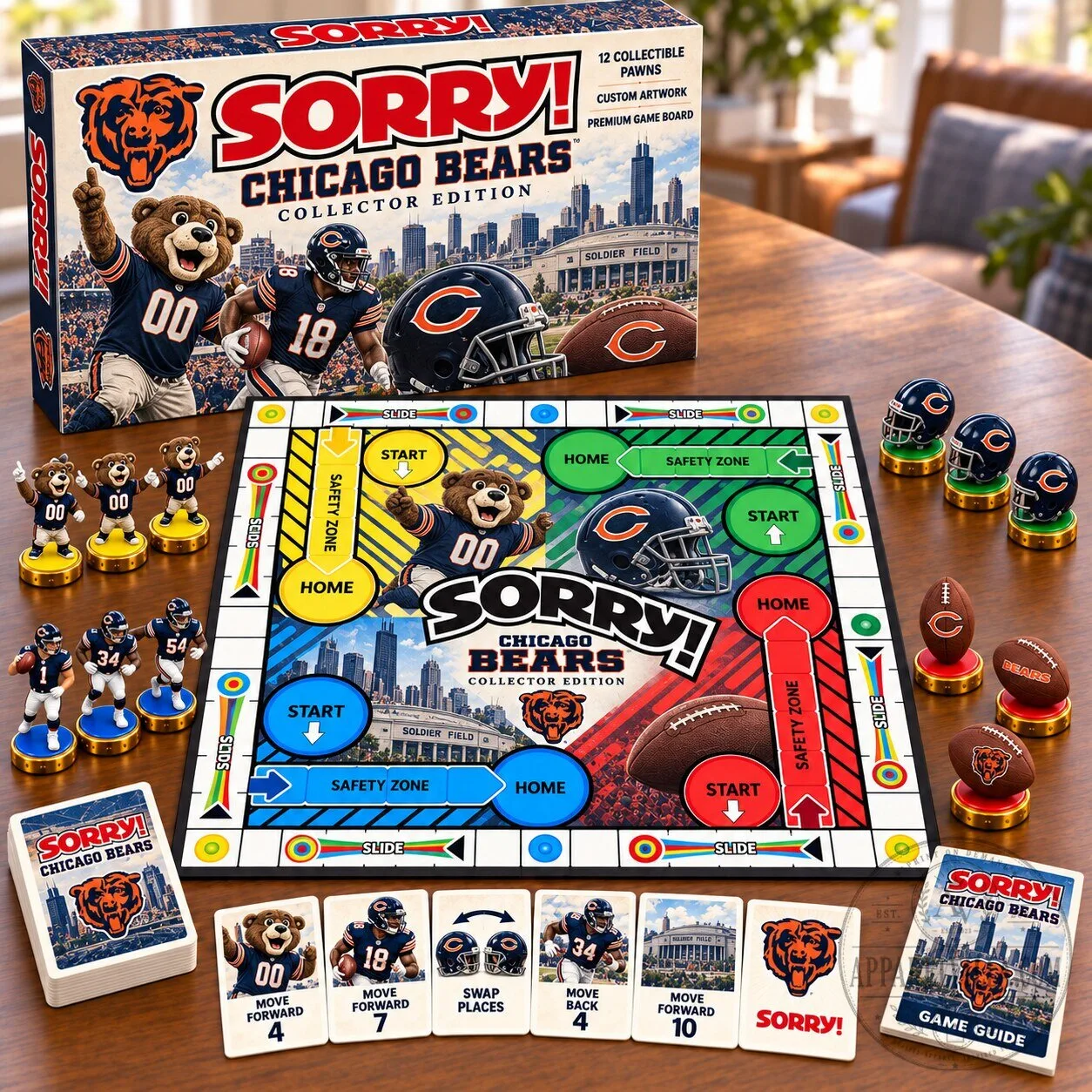 Chicago Bears Sorry Collector Edition Board Game NFL Football