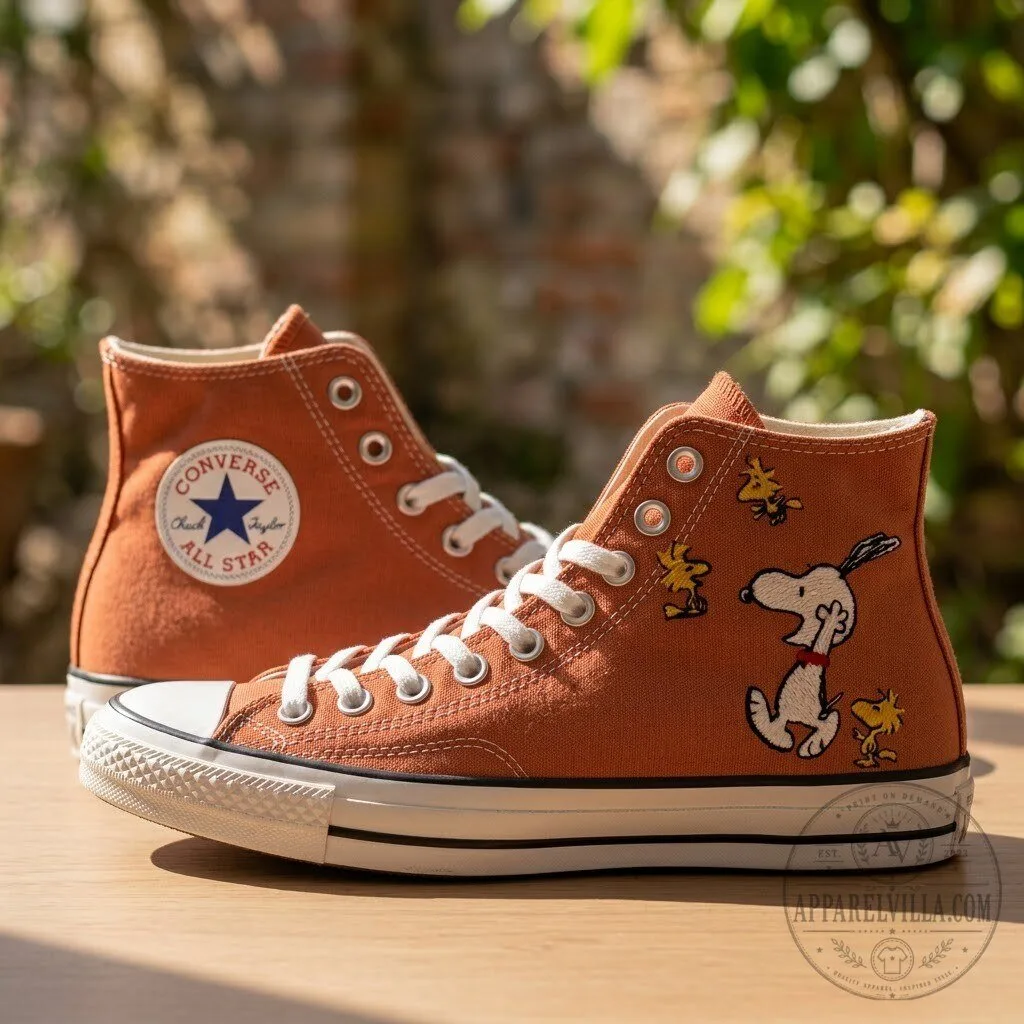 Snoopy Woodstock Converse Chuck Taylor All Star High Top Sneakers for Adults