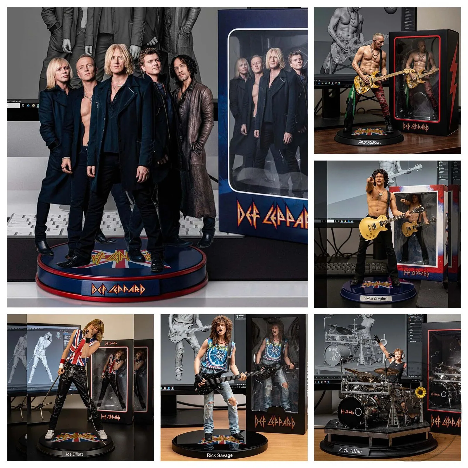 Def Leppard Band Members Rock and Roll Music Collectible Acrylic Plaque