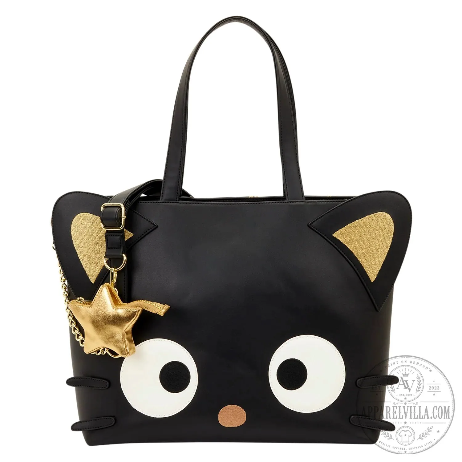 Sanrio Chococat Stars Tote Crossbody Bag with Coin Bag Charm