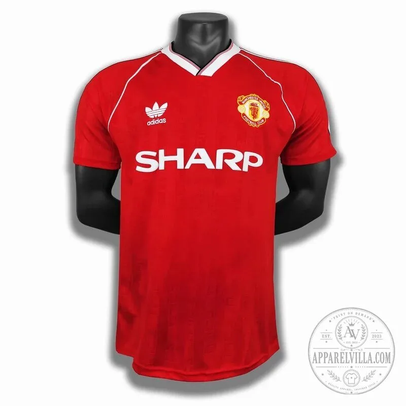 Manchester United 1988-1990 Home Retro Football Jersey
