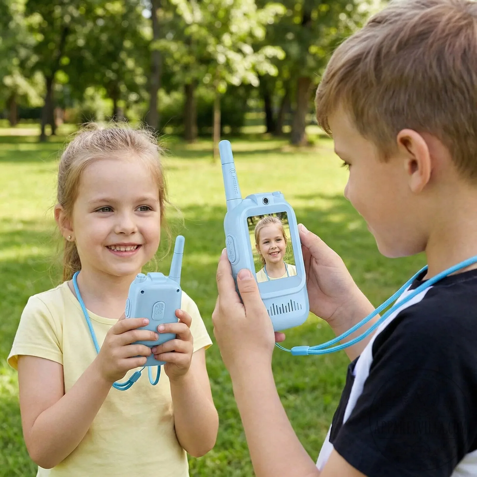 Kids Video Walkie Talkie Set with Camera and Screen – 2 Pack Intercom Toy