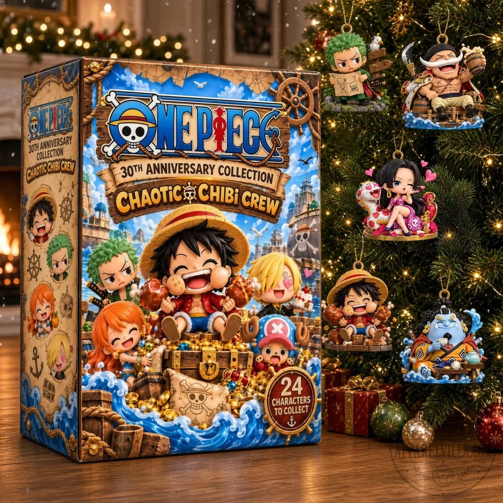 One Piece Chibi Crew 30th Anniversary Collection Christmas Ornament Blind Box