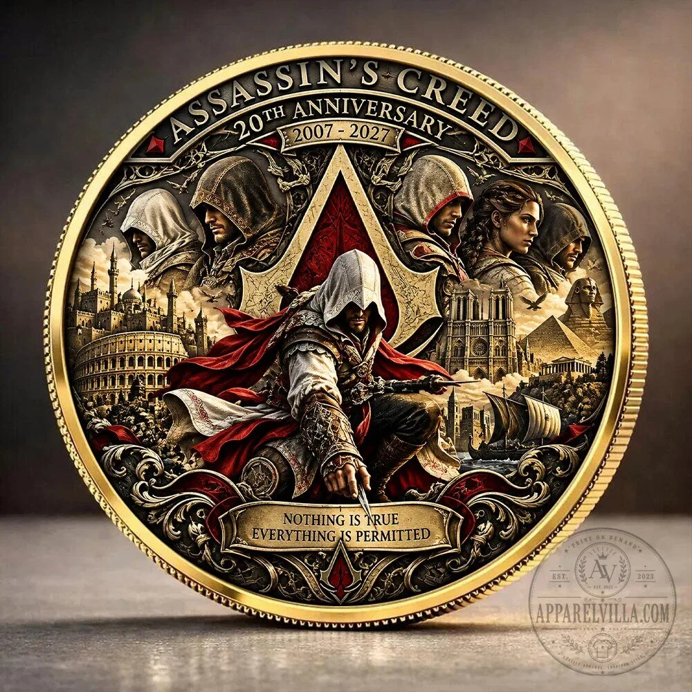 Commemorative Coin for Assassin's Creed: Celebrating 20 Years (2007-2027)