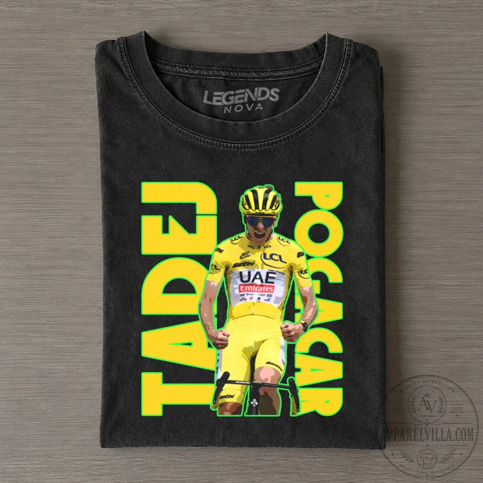 Tadej Pogačar Tour de France Yellow Jersey T-Shirt
